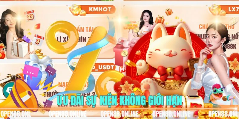 Ưu đãi sự kiện không giới hạn